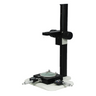 Microscope Track Stand, 39mm Coarse Focus Rack with Measurement Stage, SKU ST02031321, three quarter front view