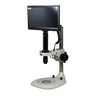 0.58-7X 2.0 Megapixels CMOS Post Stand LED Dual Illuminated Light  Video Zoom Microscope, SKU MZ02130115, three quarter front view