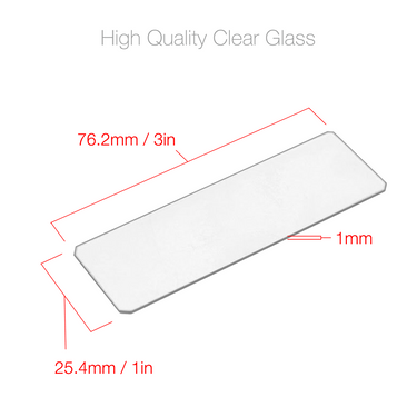 50 Microscope Slides, Glass, Blank