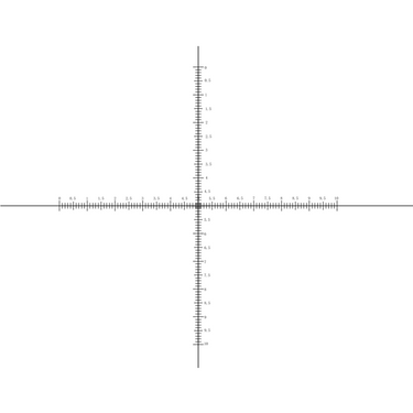 10mm/200 Div Crosshair Scale Reticle ( Dia. 24mm) RT20104166