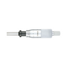 0-1″ Mechanical Micrometer Head Graduation 0.001″ 1" Flat with Clamp Nut Mechanical Micrometer Head (Thimble Diameter: Dia. 18mm, W/Vernier), SKU Mitutoyo-150-205, three quarter front view