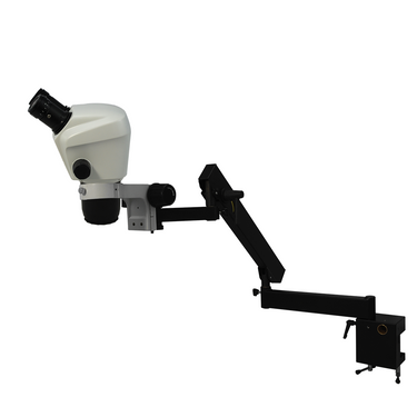 7X-45X Widefield Zoom Stereo Microscope, Binocular, Flexible Articulating Arm Table Clamp (Adjustable Eyepiece)