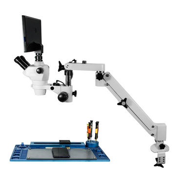 2.0 Megapixels 4-50X CMOS Pneumatic Arm Trinocular Zoom Stereo Microscope SZ02030755
