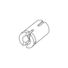 Fiber Optic Cable Adapter, SKU SCHOTT-KL-158.322, three quarter front view