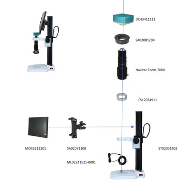 1-6X 2.0 Megapixels CMOS LED Light LED Transmitted Light Track Stand Video Zoom Microscope MZ02110212