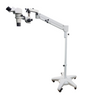 8-50X Pneumatic Arm Binocular Parallel Zoom Stereo Microscope, SKU PZ02070121, three quarter front view