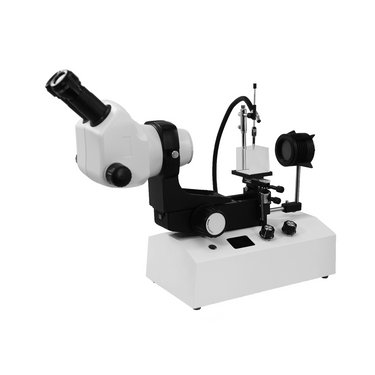 8X-50X Professional Jewelry Gem Stereo Zoom Microscope, LED Light, Horizontal Oil-Immersed Gem Stand