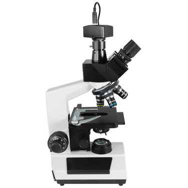 40X-1600X Biological Compound Laboratory Microscope, Trinocular, LED Light + USB Digital Camera