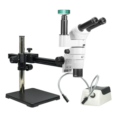 2.0 Megapixels 8-50X CMOS Ball Bearing Boom Stand Halogen Light Trinocular Parallel Zoom Stereo Microscope PZ02080271