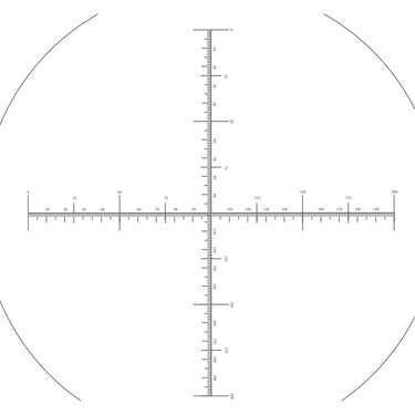 20mm/200 Div  Crosshair Scale Reticle ( Dia. 25mm) RT20104171