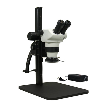 4-50X LED Light Curved Arm Stand Binocular Zoom Stereo Microscope SZ02030162